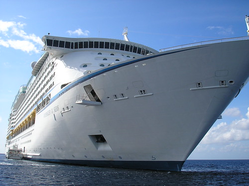 View of the Voyager of the Seas in Cayman