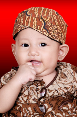 Cute Baby in Javanese Costume 