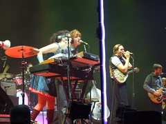 The Arcade Fire on stage in Manchester, October 2007