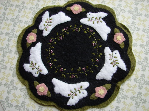 Easter Bunny Candle Mat