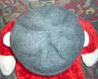 Top view of beanie