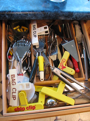 kitchen tool drawer before