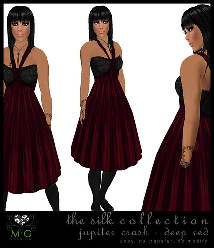 [MG fashion] The Silk Collection - Jupiter Crash (deep red)