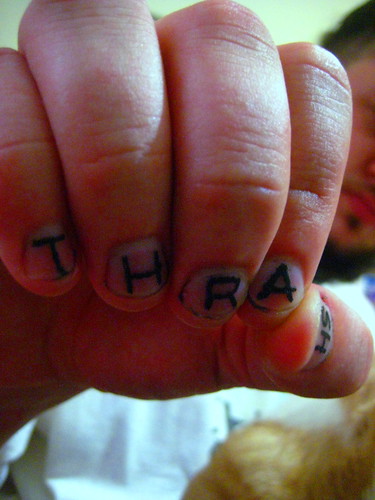 Thrashlife nail tattoos. by Tony Adolescent From Tony Adolescent