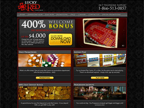 LuckyRed Casino Home