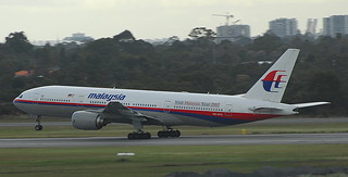 Malaysian 777-200 rotating