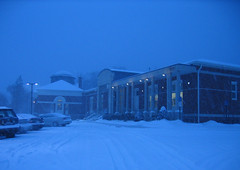 Library in Snow 12-2007