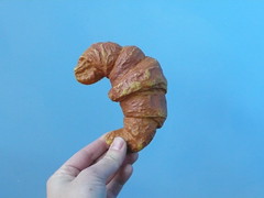 plastic croissant.