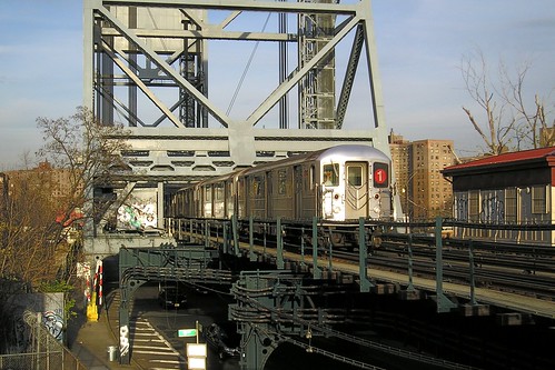 new york city subway train. River middot; Subway Train #1 on