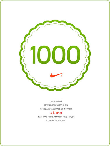 Nike+ Total 1000km