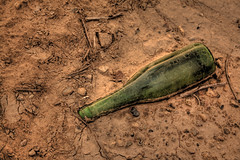 HDR picture of a bottle found on the roadside.