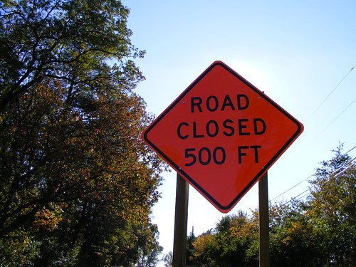 'Road Closed 500 Ft'