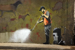 Banksy Cleans Up - Cave Painting