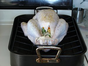 preparing turkey