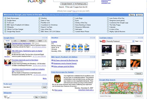 Improved iGoogle Defualt Page