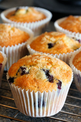 Blueberry and lemon muffins 1986 R