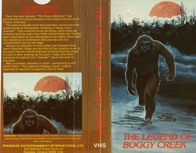 The Legend Of Boggy Creek (VHS Box Art)