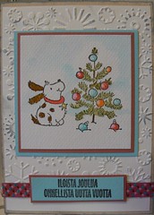 A christmas card with Penny black's stamp 2