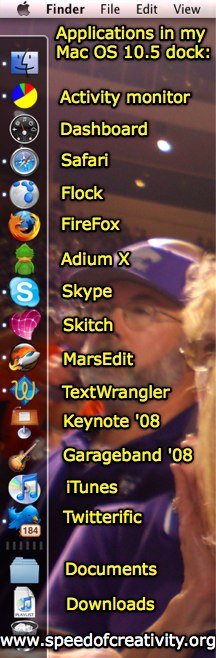 My Mac OS 10.5 Dock icons