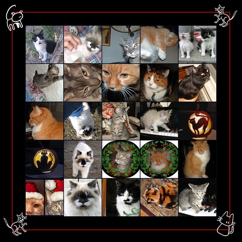 mosaic of cats