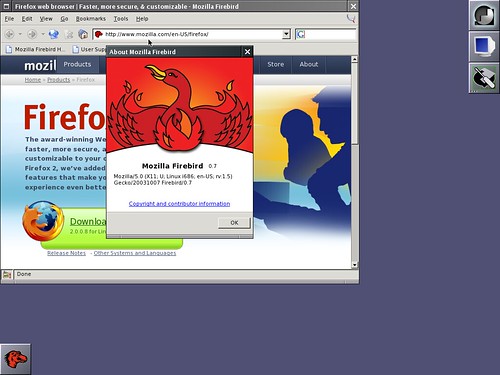 Firebird 0.7 sous Slackware Linux 12.0