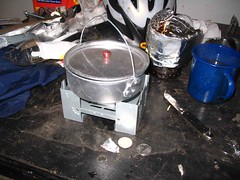 Esbit stove with pot