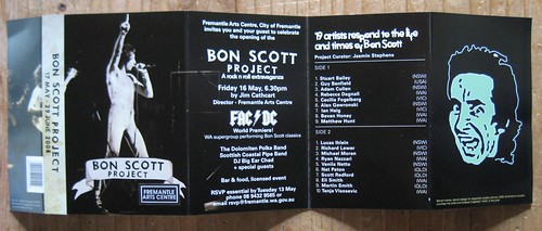 bon scott project cassette insert black side