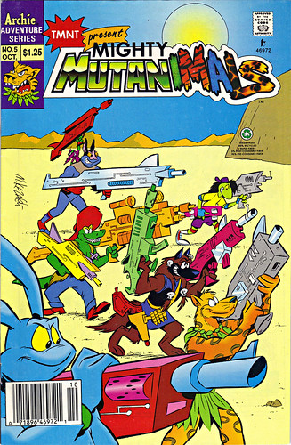 Mighty Mutanimals #5 .. art by Mike Kazaleh  (( 1992 ))  