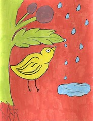the second ugly bird painting (july 2007)