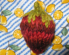 knitted strawberry