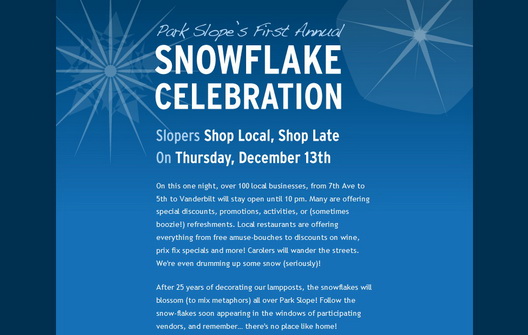 Snowflake Celebration Screencap