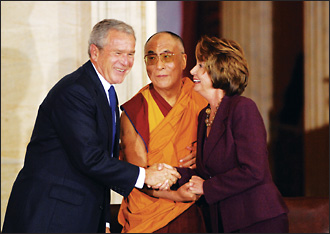 Bush, Pelosi and Dalai Lama