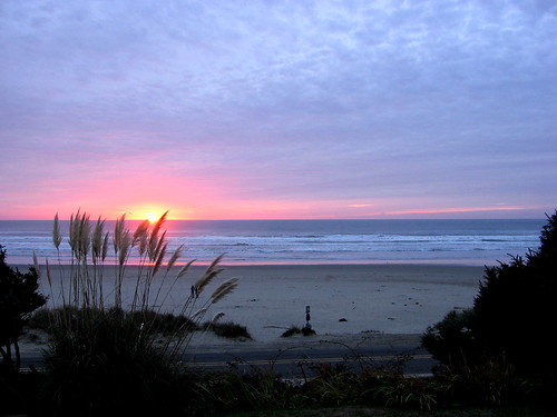 setting sun Neahkanie beach