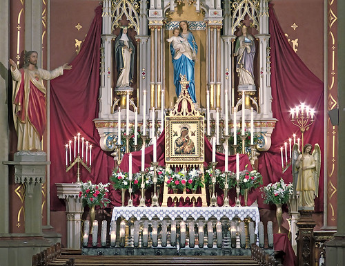 Saint Francis de Sales Oratory, in Saint Louis, Missouri, USA - Mary's altar.jpg