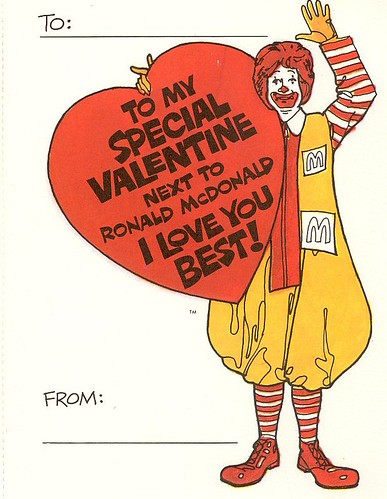 Ronald McDonald Valentine