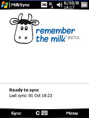Remember the Milk syncs with WM5