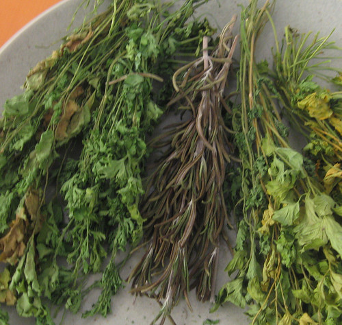 Freshly dried herbs