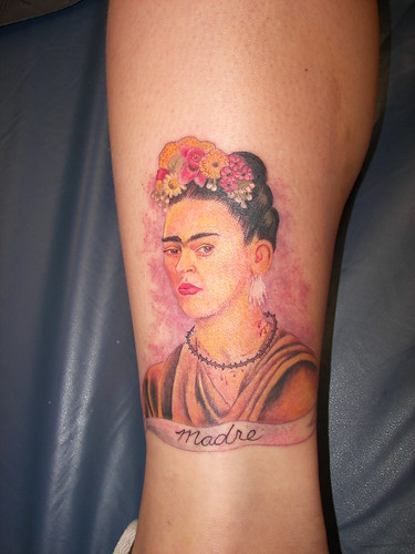 Frida Kahlo tattoo Frida Kahlo portrait tattoo Frida portrait tattoo 