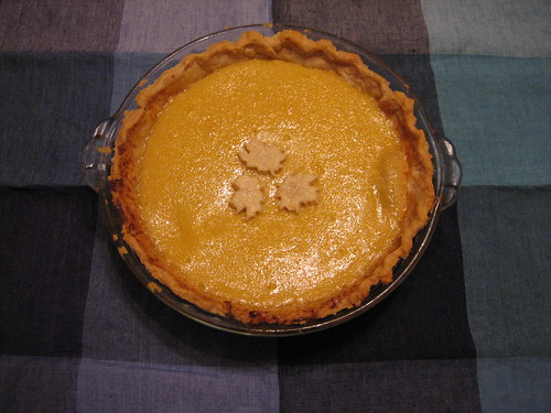 Maple custard pie