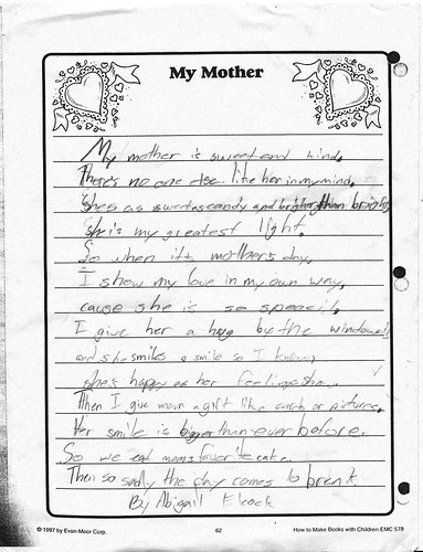 Abby's mother's day poem