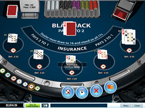 Blackjack Surrender 5 Hand Win