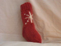 red stocking ornament