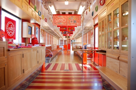 Cool Interior of a Japanese Train