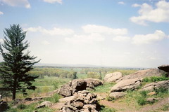 View from Little Round Top over Gettysburg Bat...