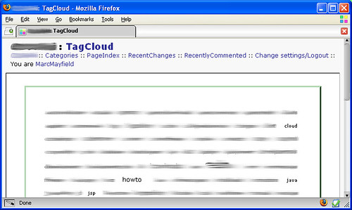 Tag Cloud Screenshot