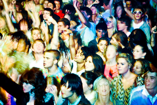 crowd @ myspace gig- cockatoo island