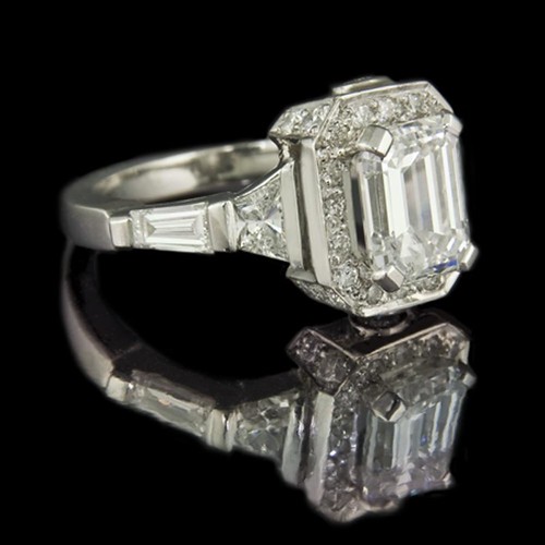 Emerald Cut Diamond Engagement