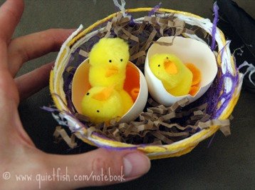 Pom pom Easter chicks (Sarah's)