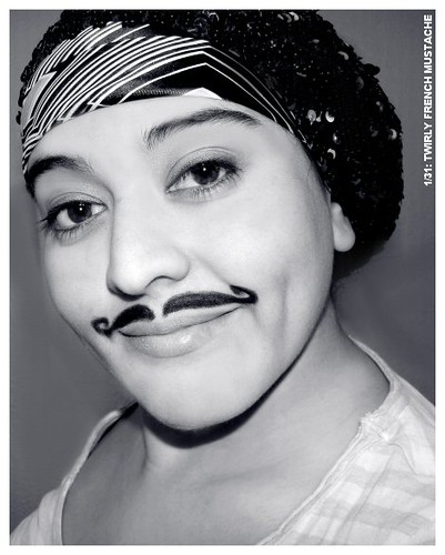 girls with mustaches. girls french mustache