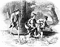 children in a stream